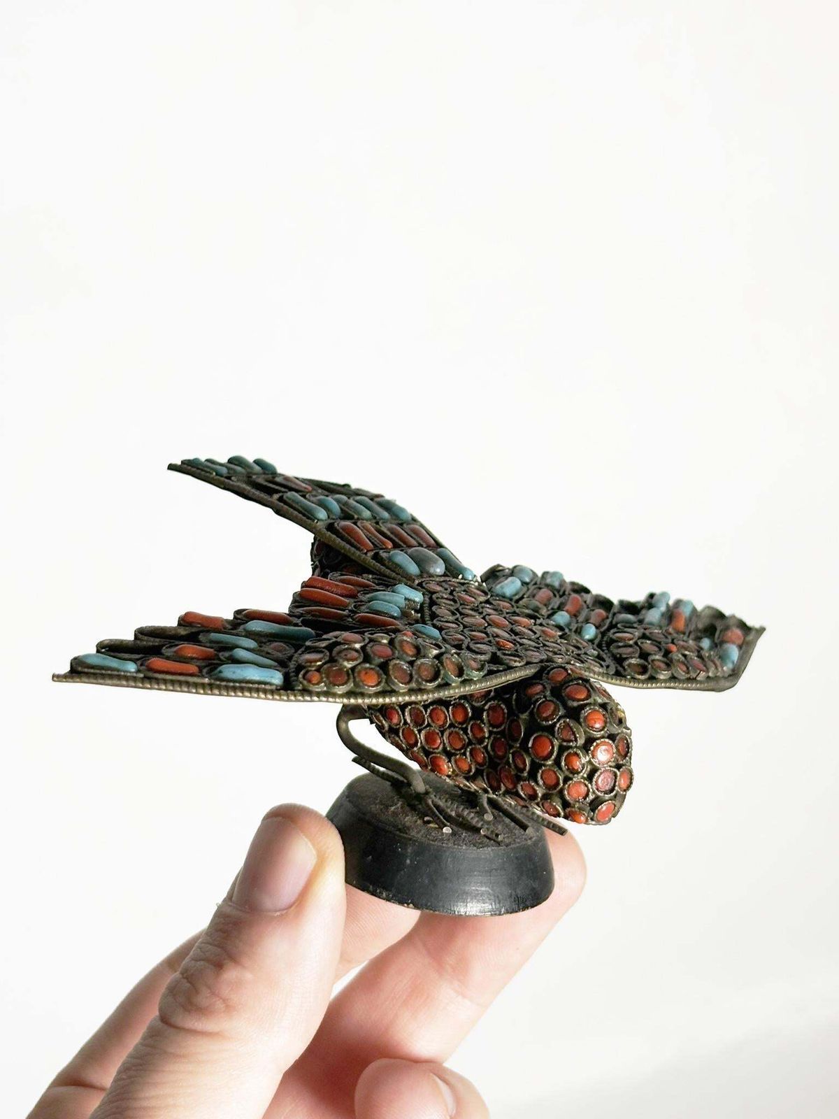 Pair Of Brass Small Decorative Brass Birds Figurines, France, 1950 photo vinterior