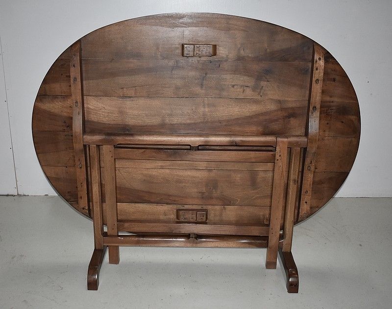 Table Vigneronne Oval Walnut 19th photo 3122.96