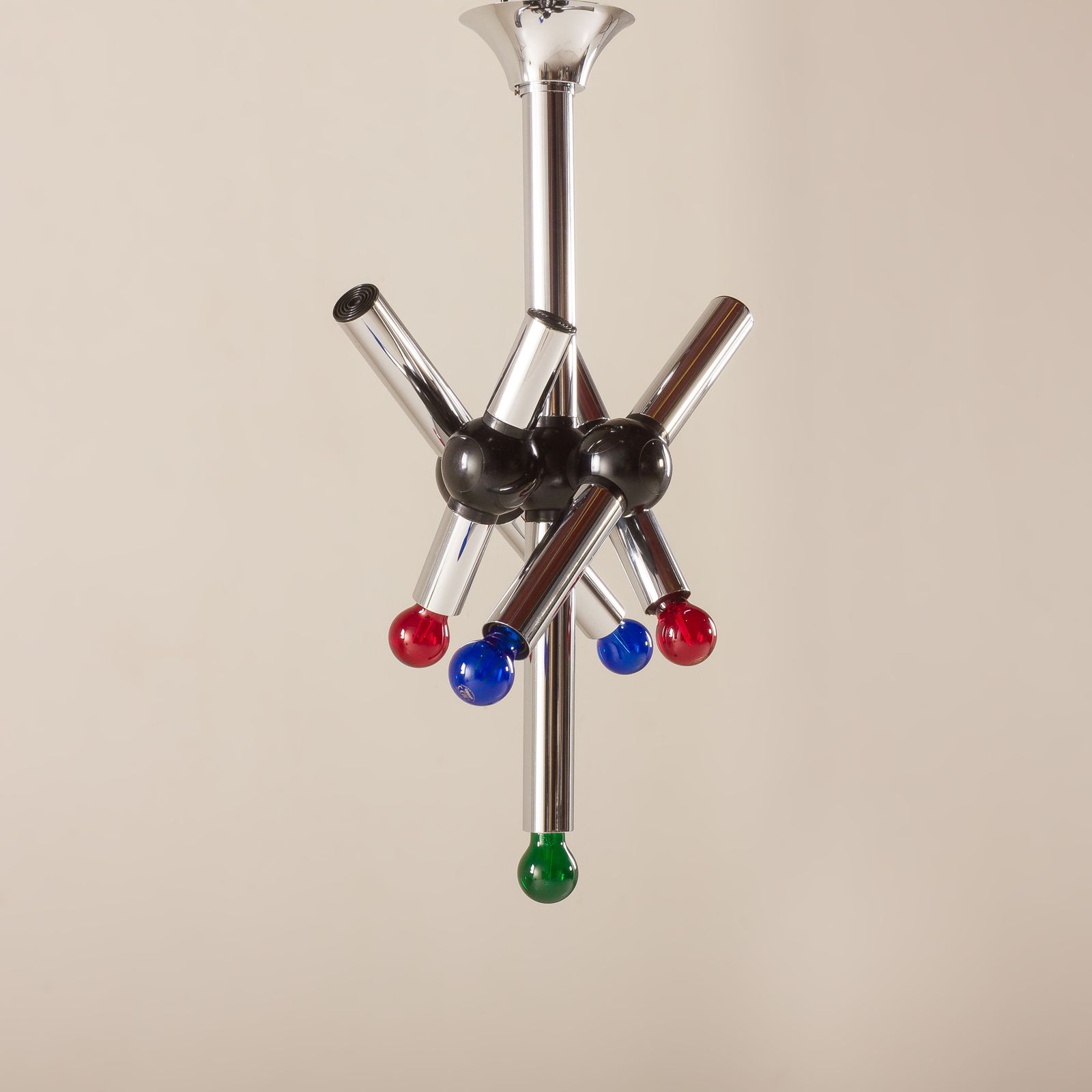 Targetti Sankey Space Age Chandelier, Italy 1970s photo Lighting