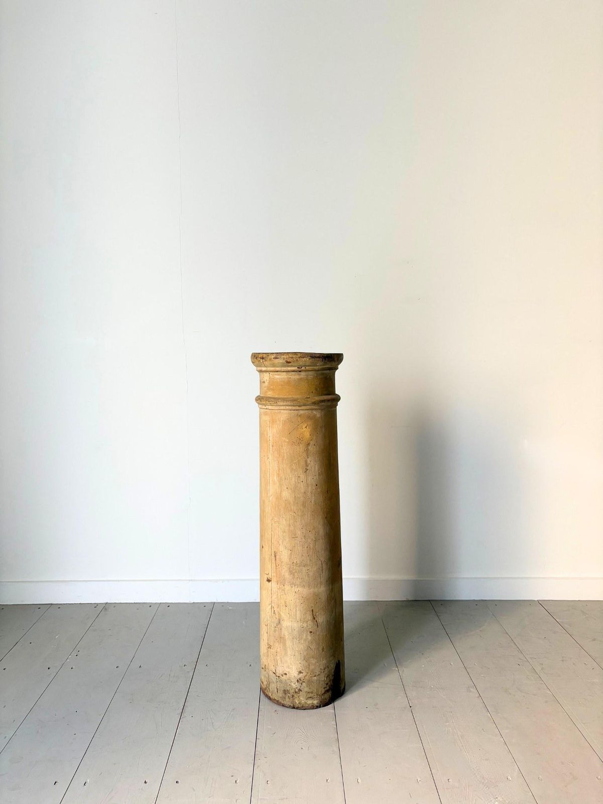 Antique Wooden Column Plinth 19th Century photo furniture