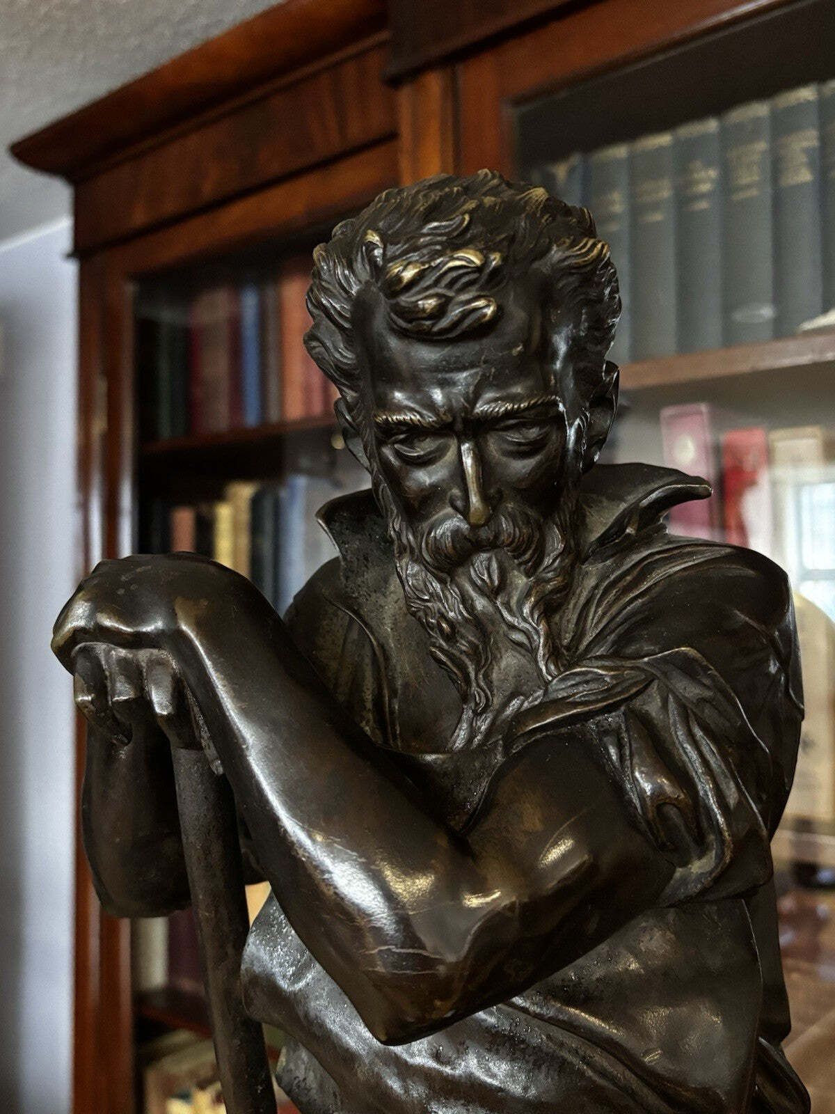Large Antique Bronze, "Le Travail" By Carlo Nicoli, Italian 1843 15. Impressive photo furniture