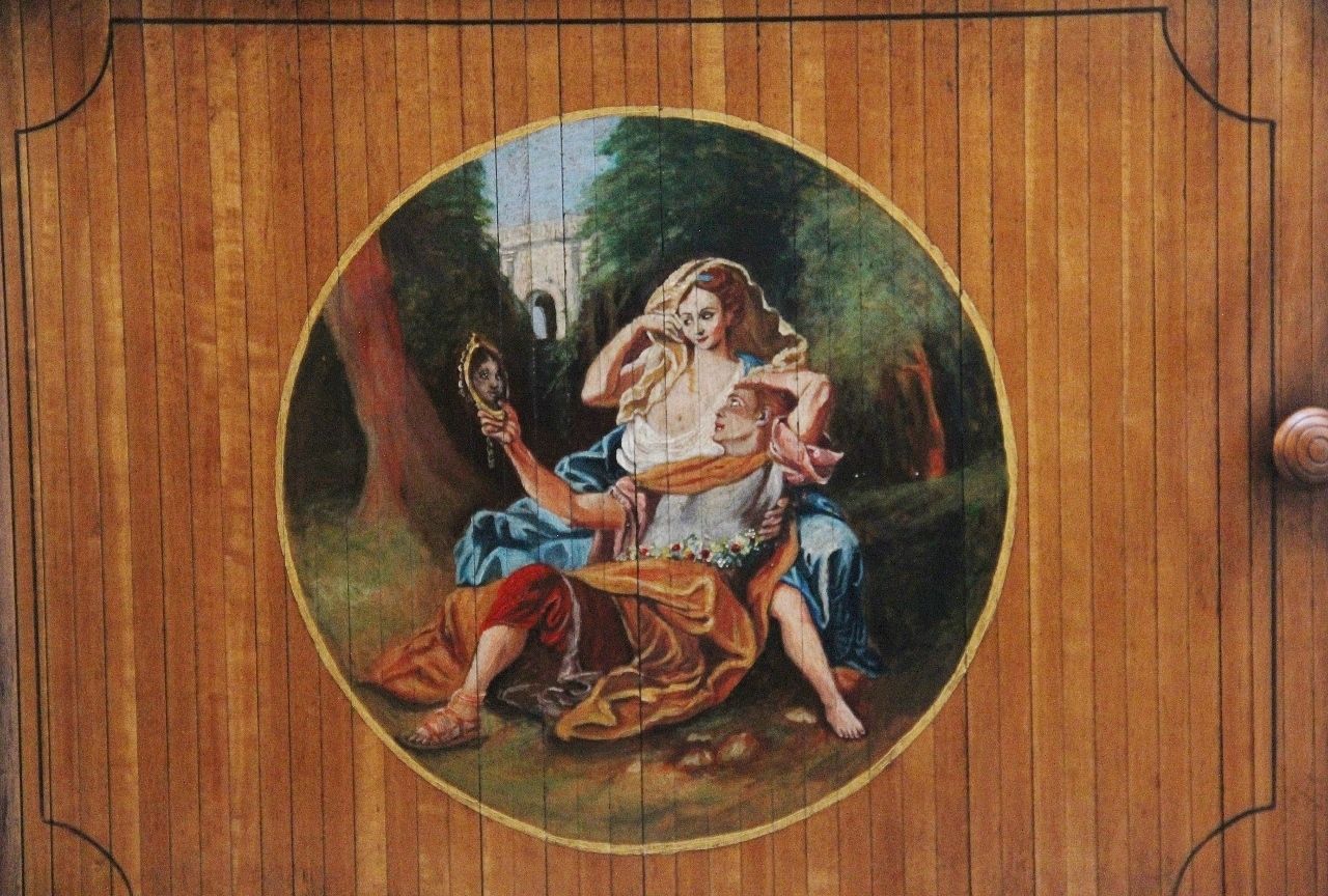 Pair Early 20th Century Satinwood Bedside Cabinets In The Sheraton Style photo 2450.0
