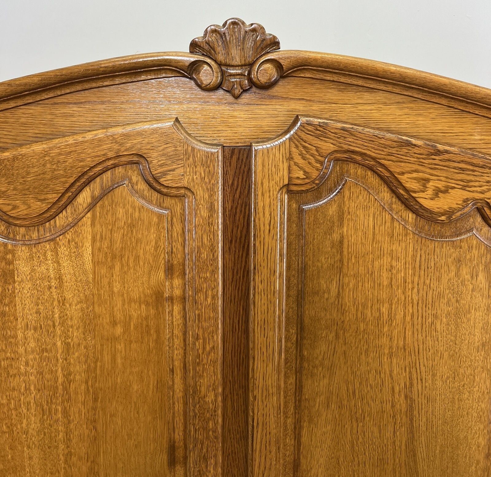 Wardrobe Vintage French Louis XVI Style Oak Four Door Carved Armoire Lot 4824 photo Furniture