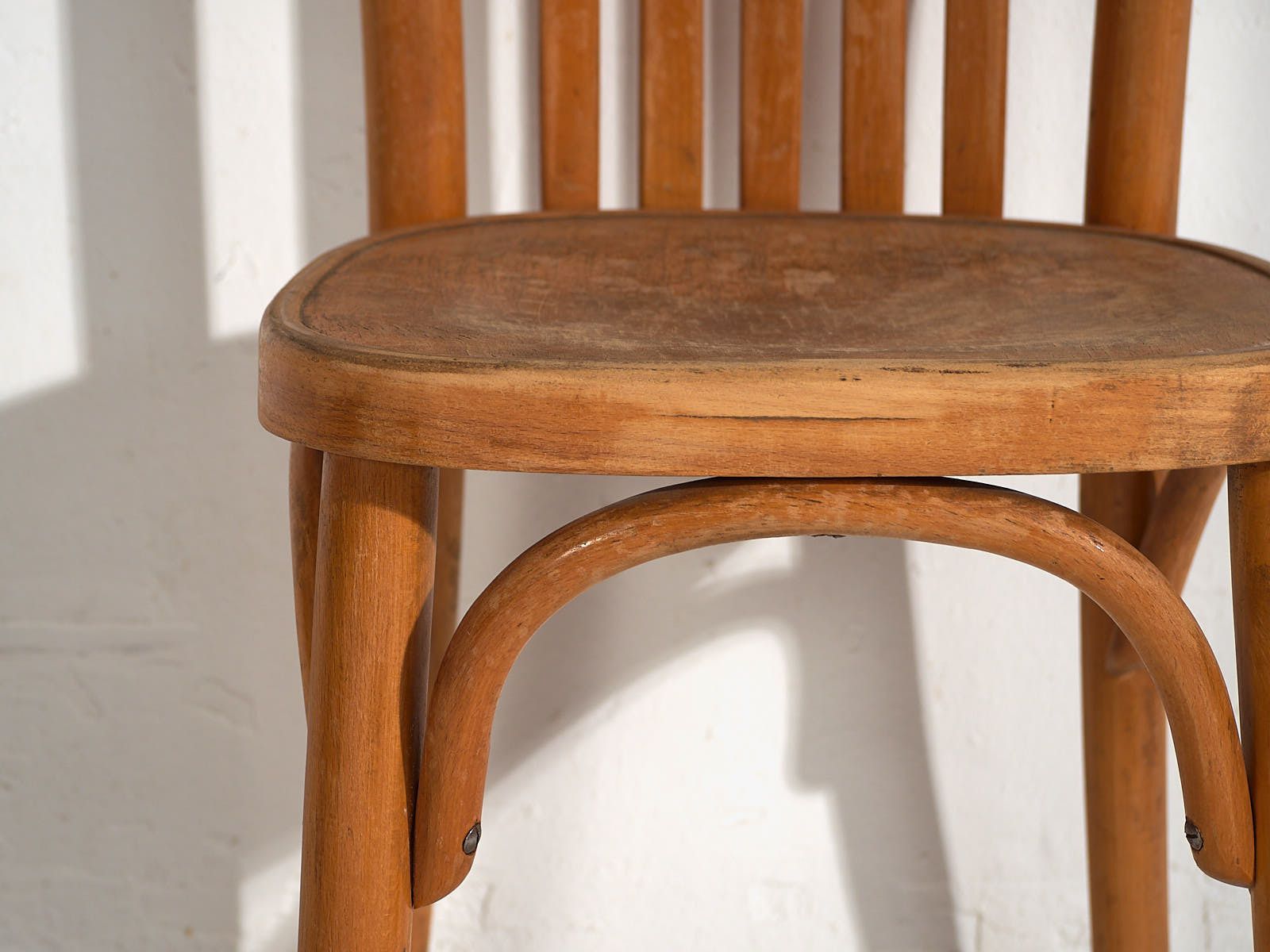 photo for sale Antique Thonet Bistro Chairs (C.1920). Set Of 6 Pieces #4