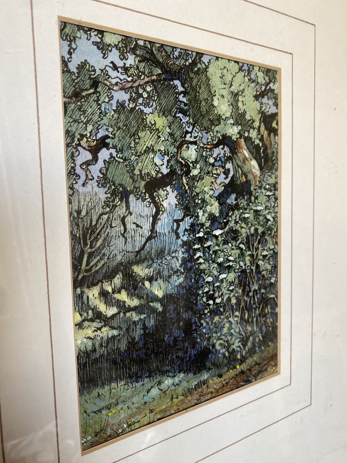 Suffolk Artist   Original Mixed Media Abstract Tree Study. photo furniture