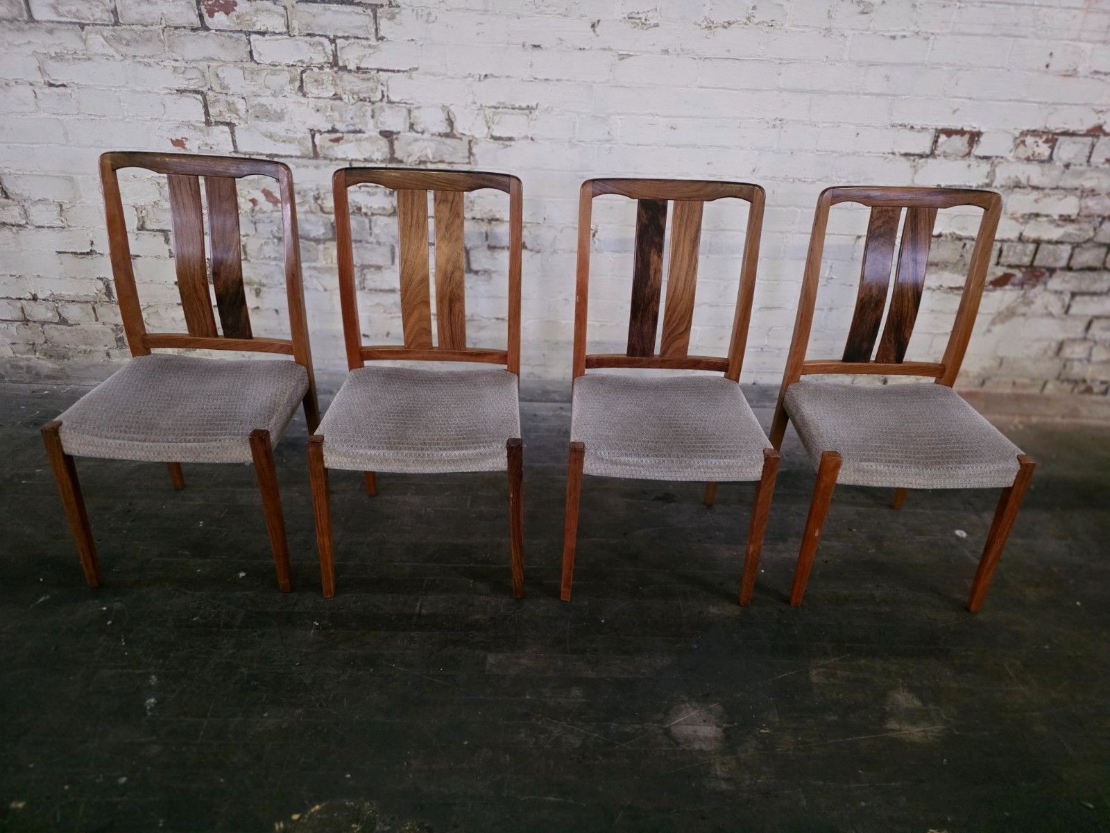 Set Of 4 Mid Century Rosewood Dining Chairs Troeds photo Furniture