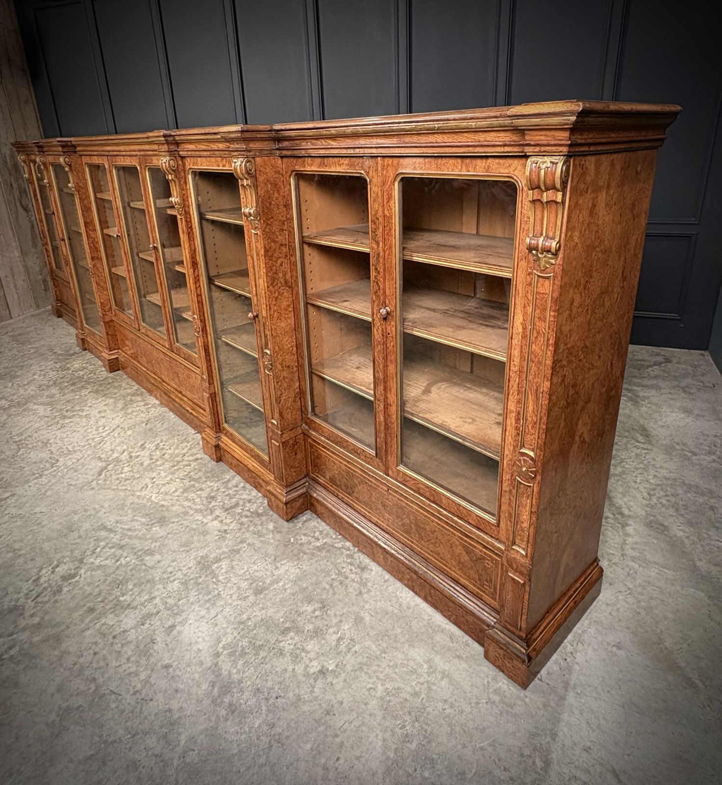 Impressive Large Pollard Oak Library Bookcase photo Furniture