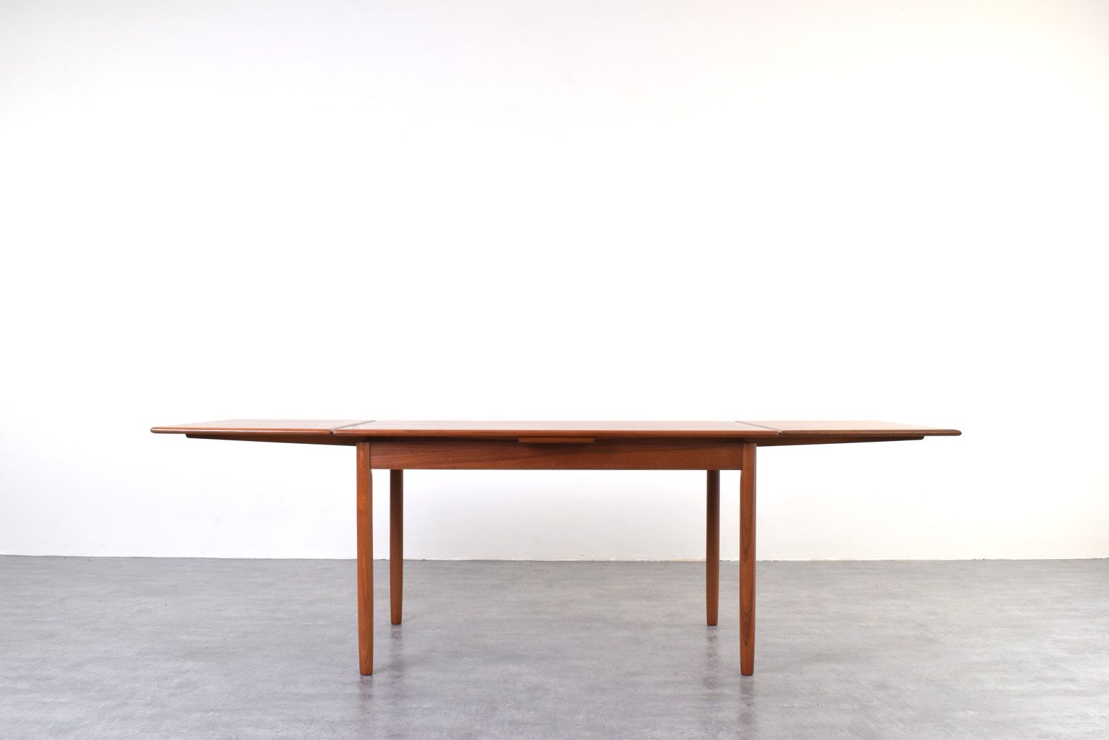 Mid Century Danish Teak Extendable Dining Table, 1960s. photo Furniture