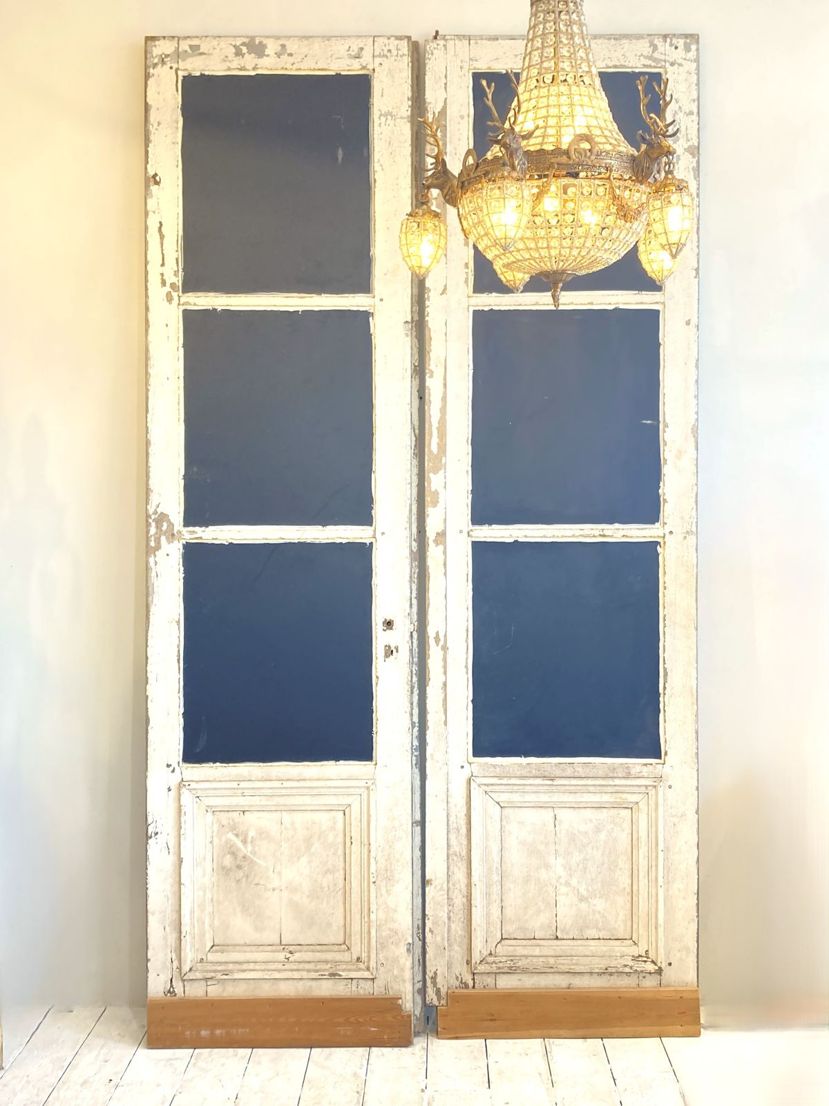 Pair Of Large Antique Mirrored Doors photo buy