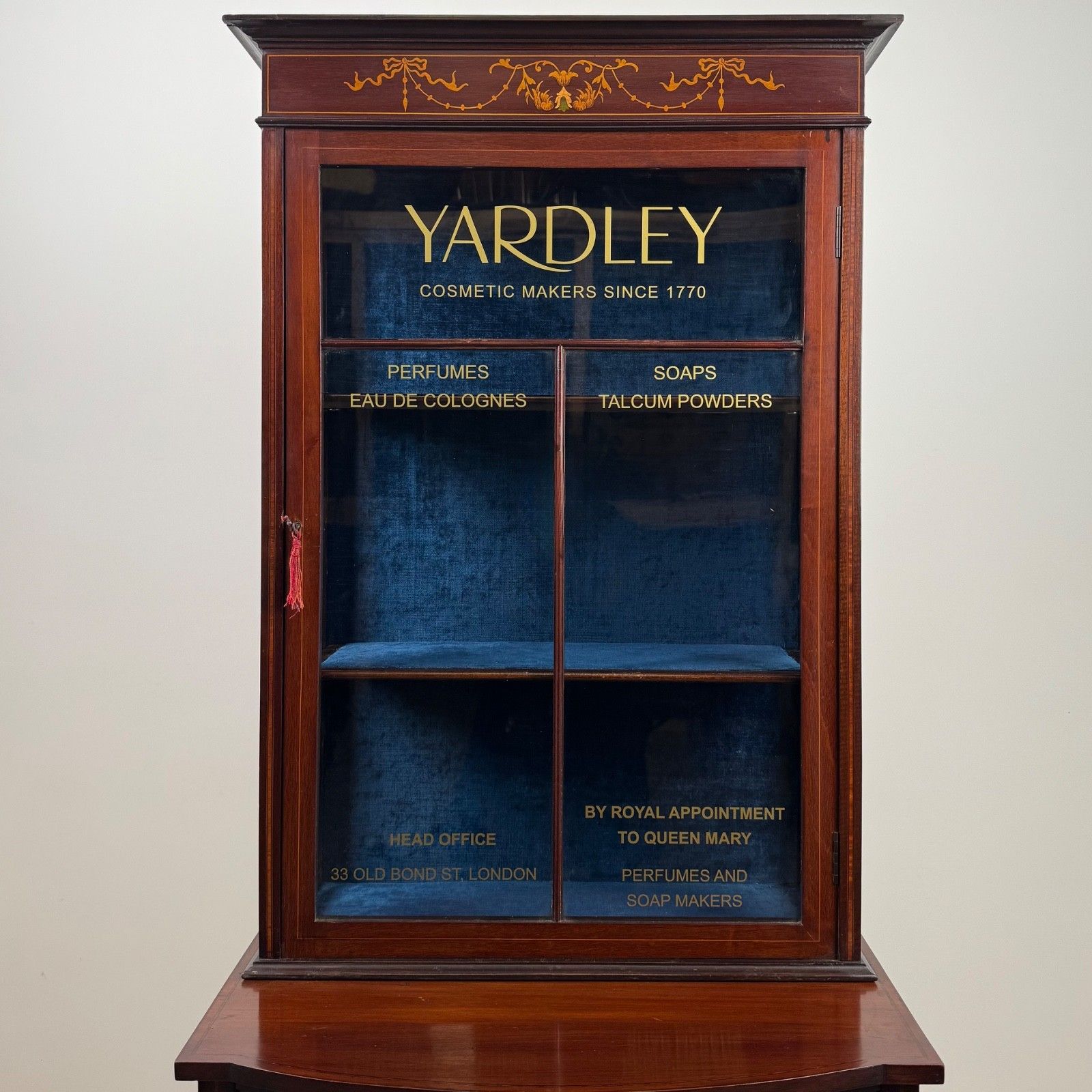 Furniture Antique 20th Century Unique Display Cabinet In Mahogany photo