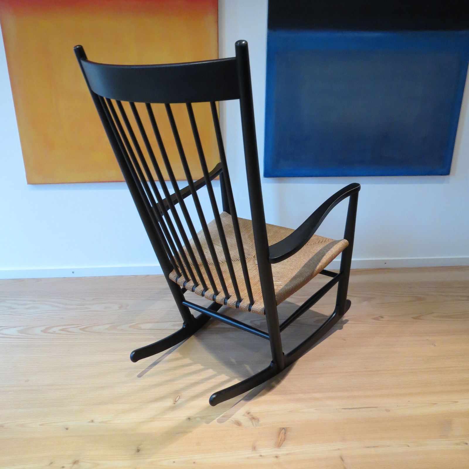 995.0 Original Vintage J16 Rocking Chair Hans J Wegner Fdb Mobler Danish 1963 photo