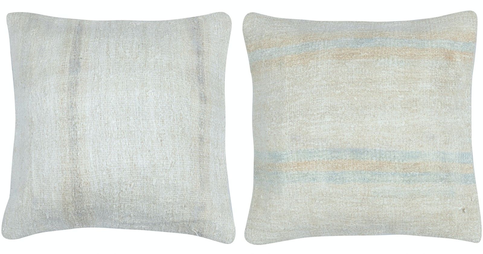 22"X22" Set Of 2 Ethnic Handwoven Cushion Covers. Turkish Kilim Throw Pillows