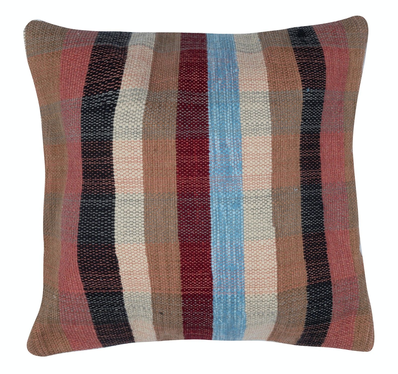 20"X20" Set Of 2 Handmade Striped Kilim Cushion Covers. Vintage Throw Pillows photo for sale