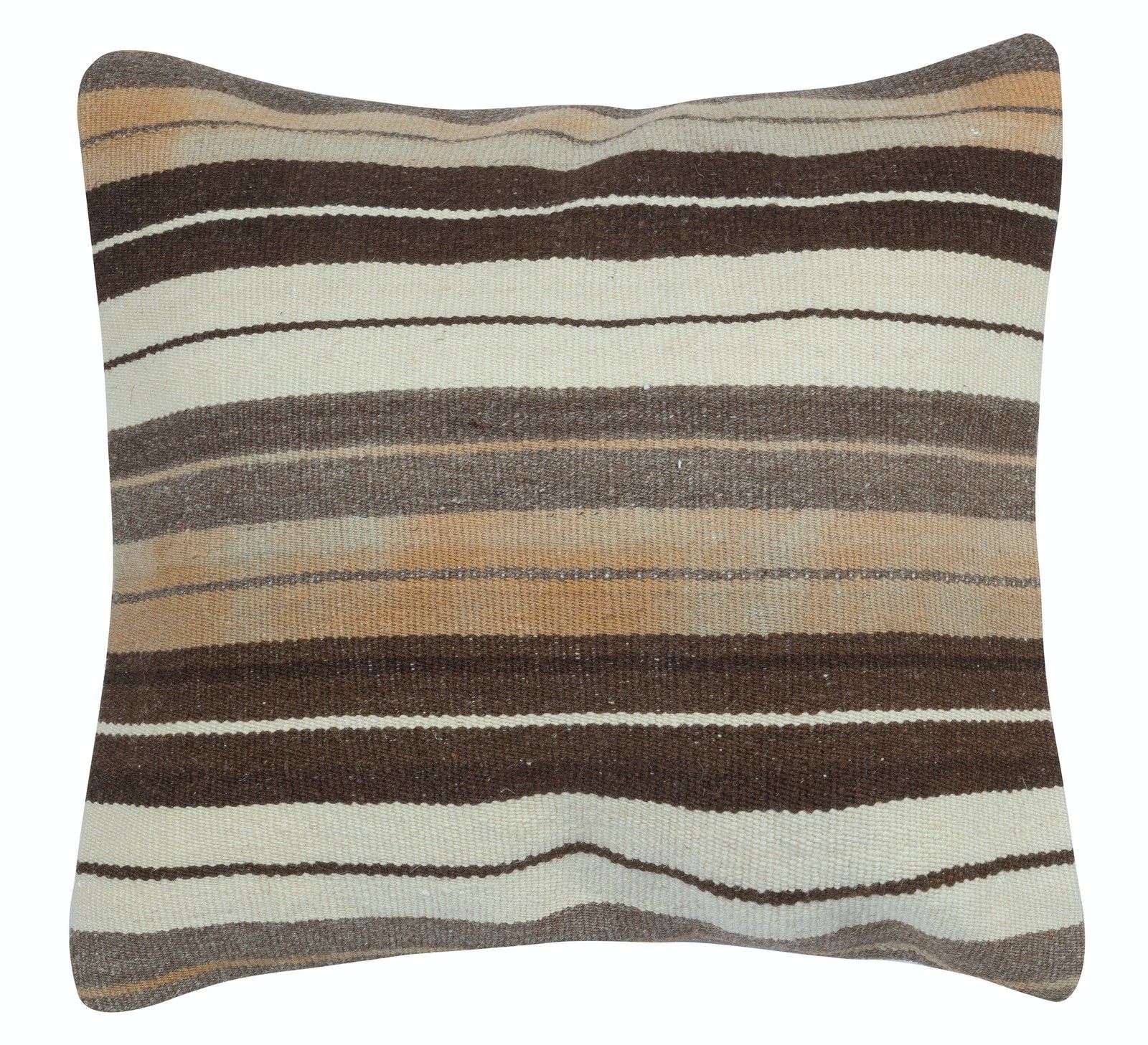 16"X16" Set Of 2 Vintage Cushion Covers. Flatweave Kilim Accent Pillows photo for sale