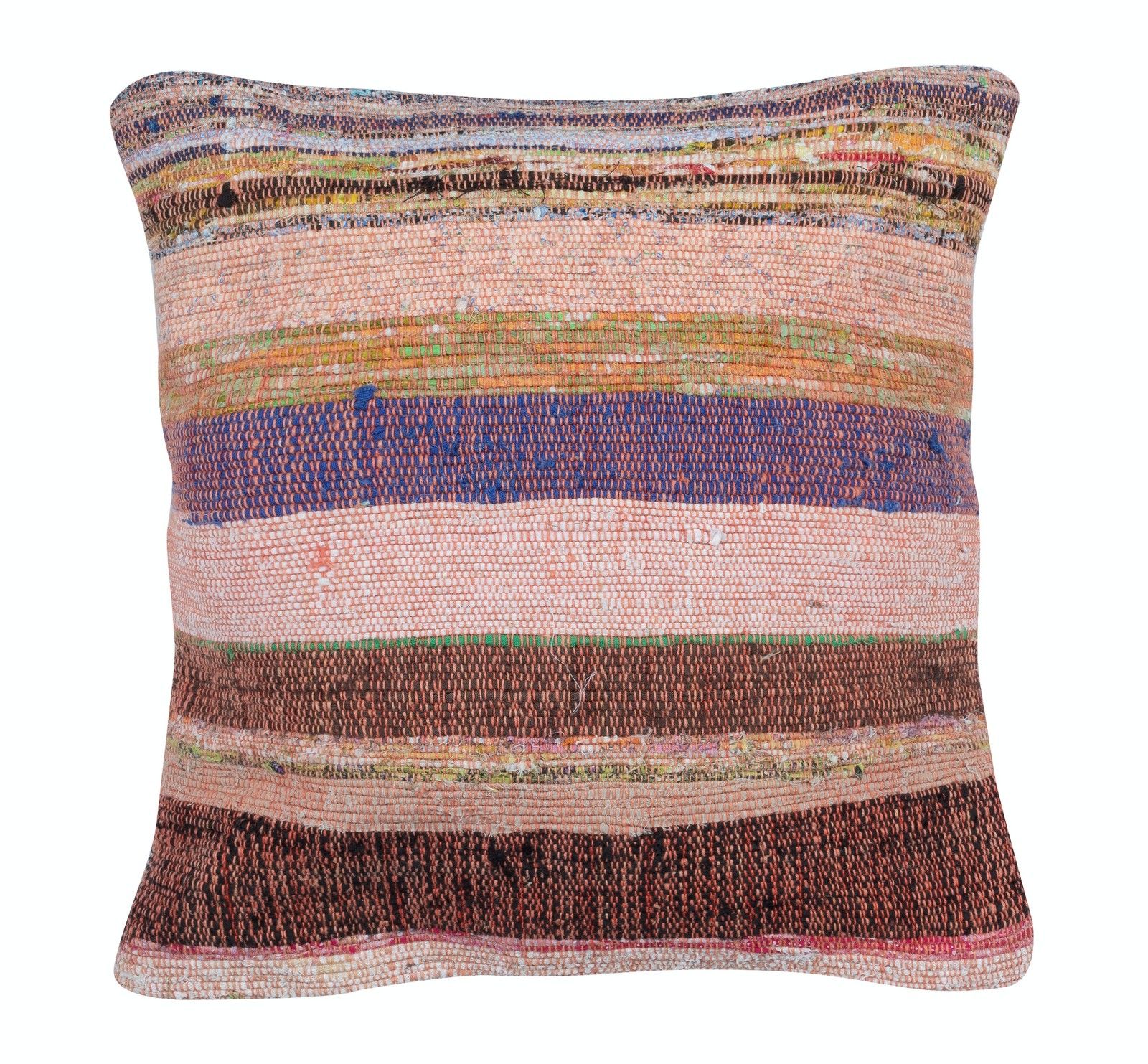 16"X16" Set Of 2 Handwoven Kilim Cushion Covers. A Pair Of Accent Pillows photo for sale