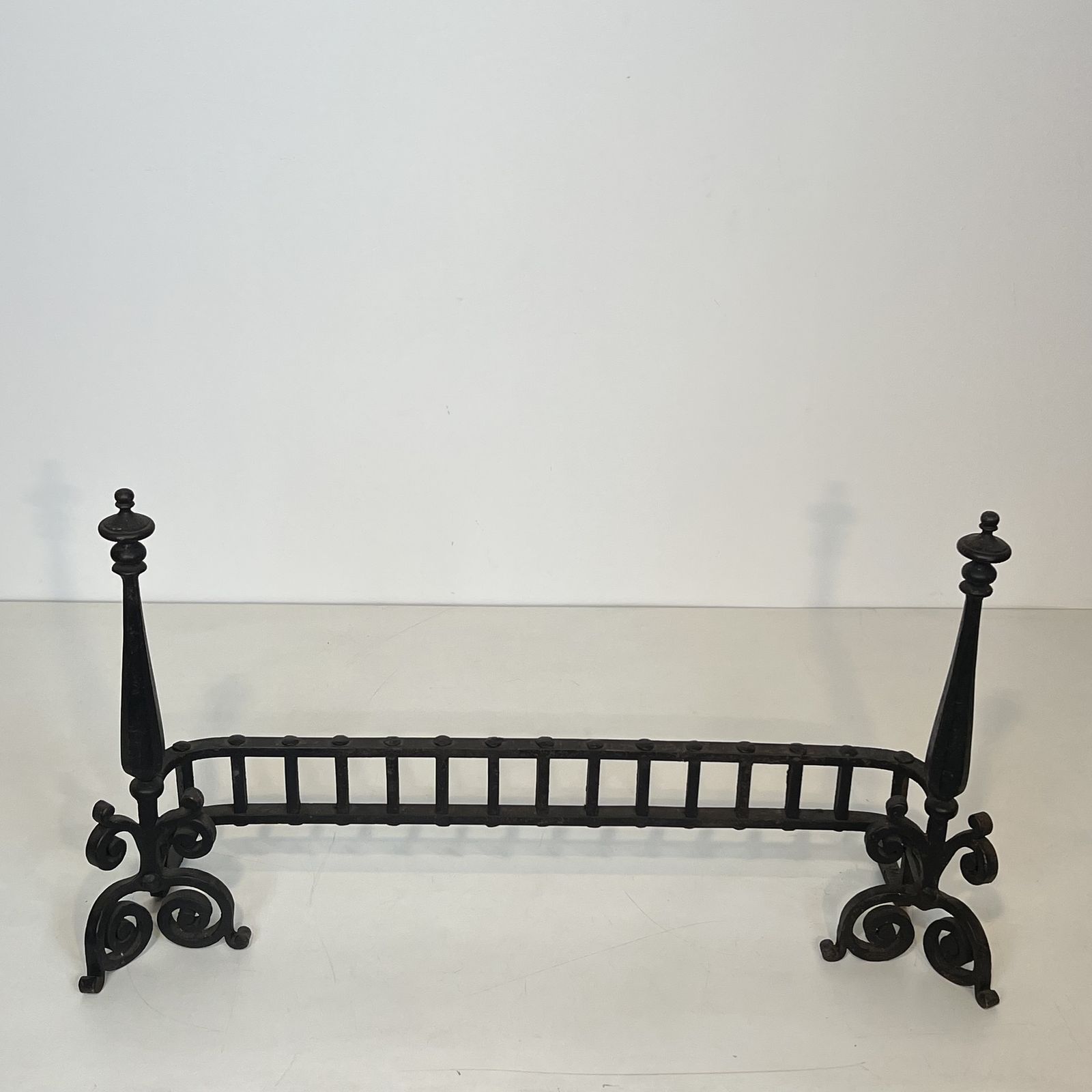 Wrought Iron Fire Dog Bar, 1900s photo furniture