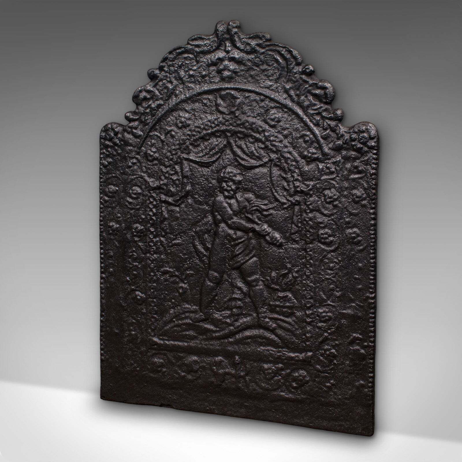 Antique Fire Back, English, Fireplace Reflector, Neoclassical Revival, Victorian photo for sale