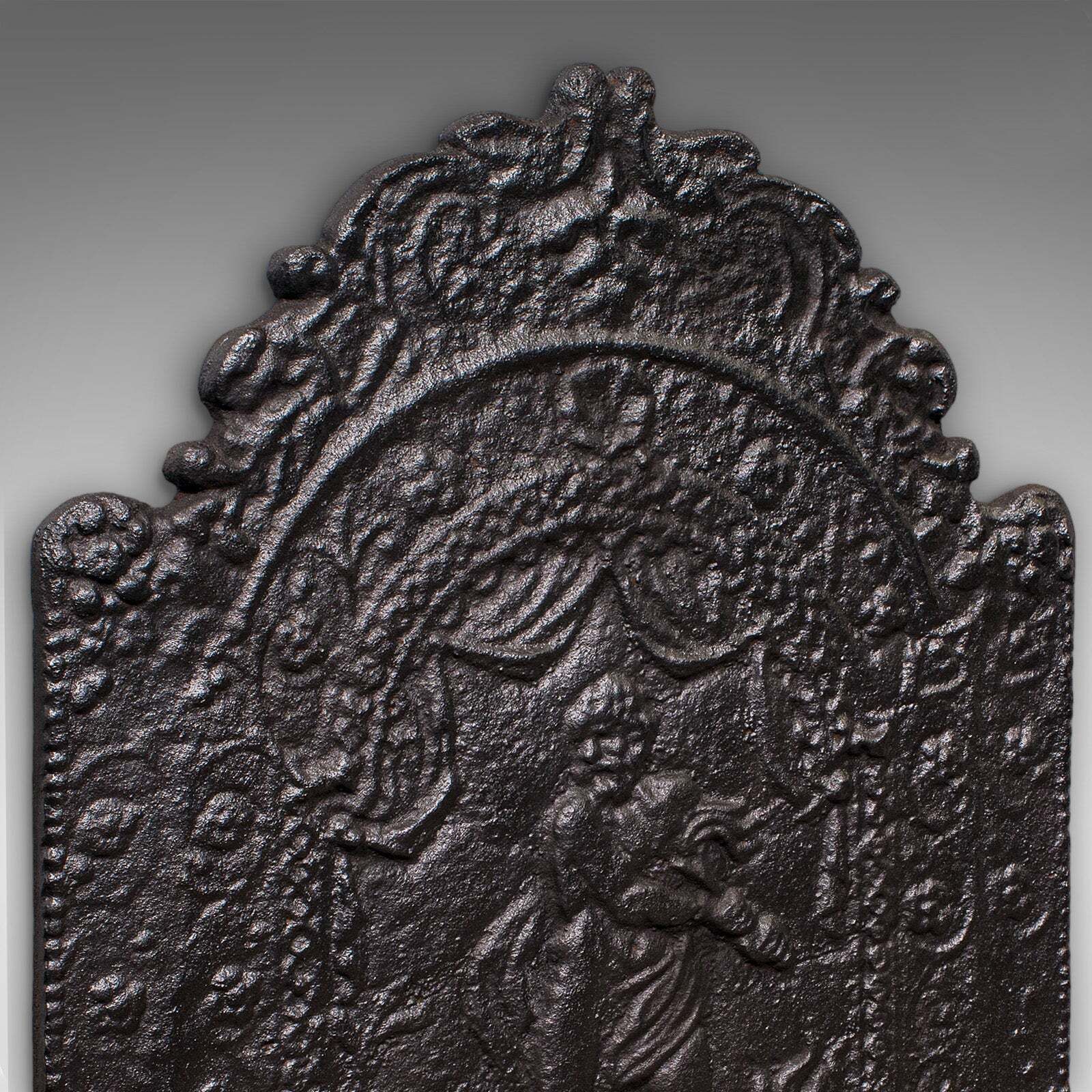 Antique Fire Back, English, Fireplace Reflector, Neoclassical Revival, Victorian photo 689.0