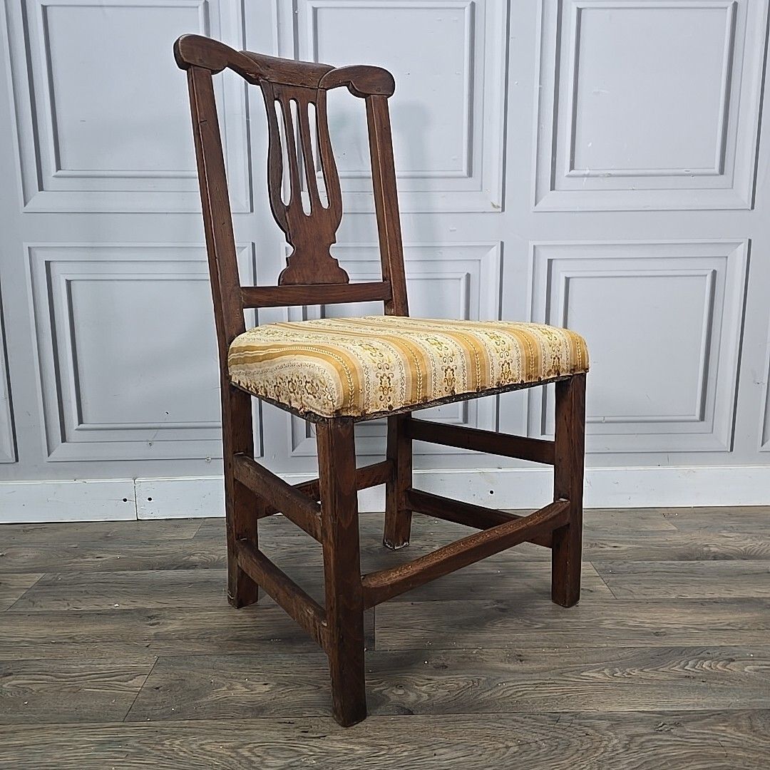 Antique Dining Chair Upholstered Bedroom Hall Seat Vintage Decorative Shape photo furniture