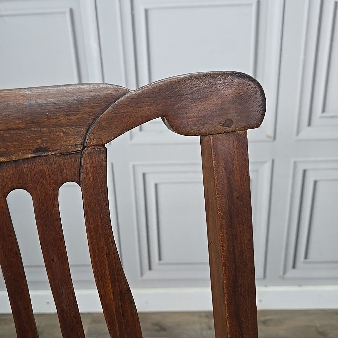 Furniture Antique Dining Chair Upholstered Bedroom Hall Seat Vintage Decorative Shape photo