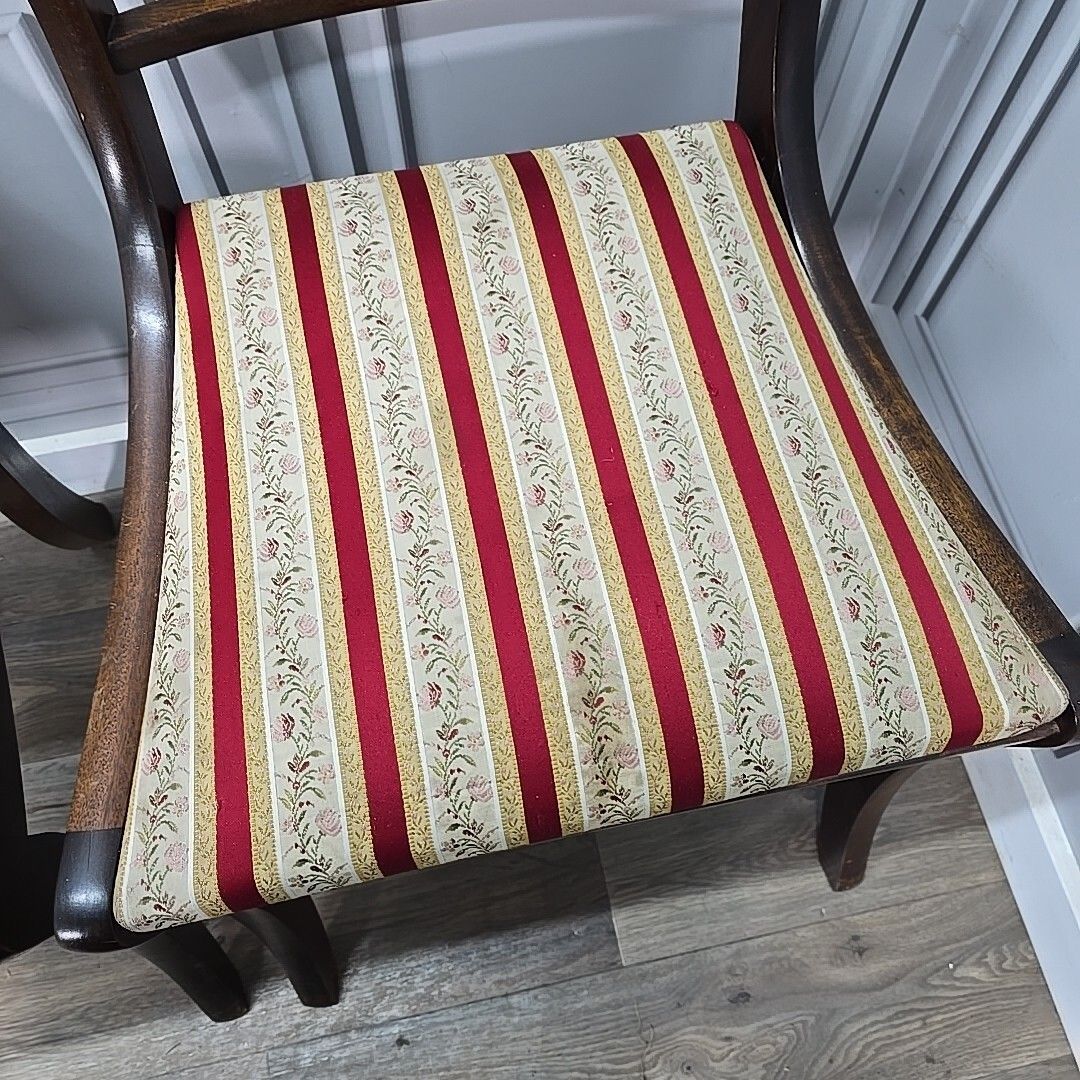 Furniture Set Of 4 Dining Chairs Antique Regency Style Sabre  Solid Wooden Rosewood ? photo