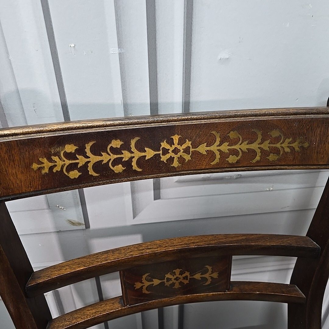 photo vinterior Set Of 4 Dining Chairs Antique Regency Style Sabre  Solid Wooden Rosewood ?