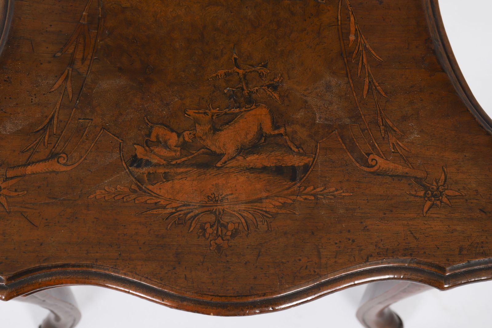 Antique Swiss Walnut Marquetry Inlaid Musical Chair 19th C photo 985.0