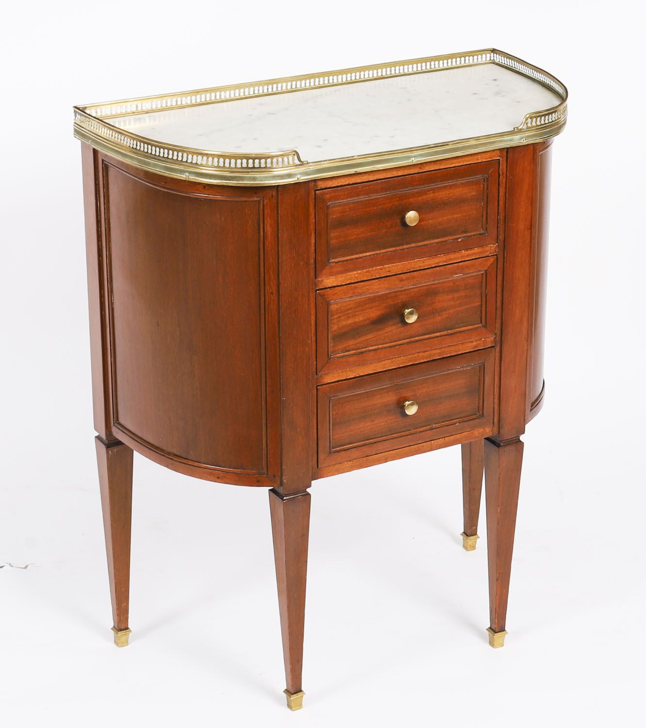 Antique Pair French Louis XVI Revival Bedside Chests 19th C photo furniture