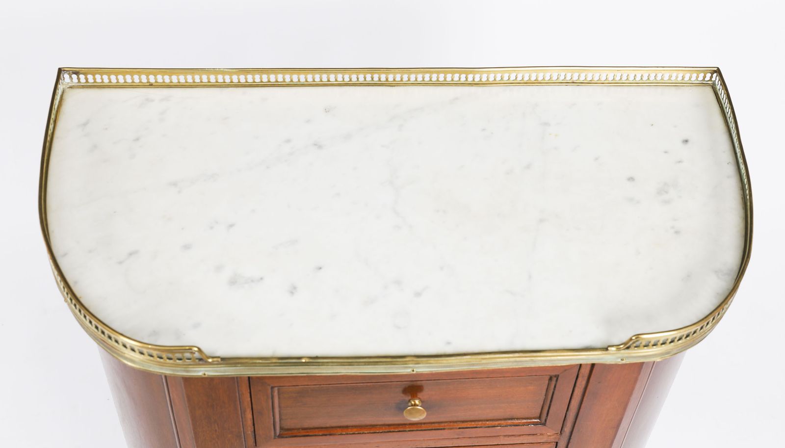 Antique Pair French Louis XVI Revival Bedside Chests 19th C photo for sale