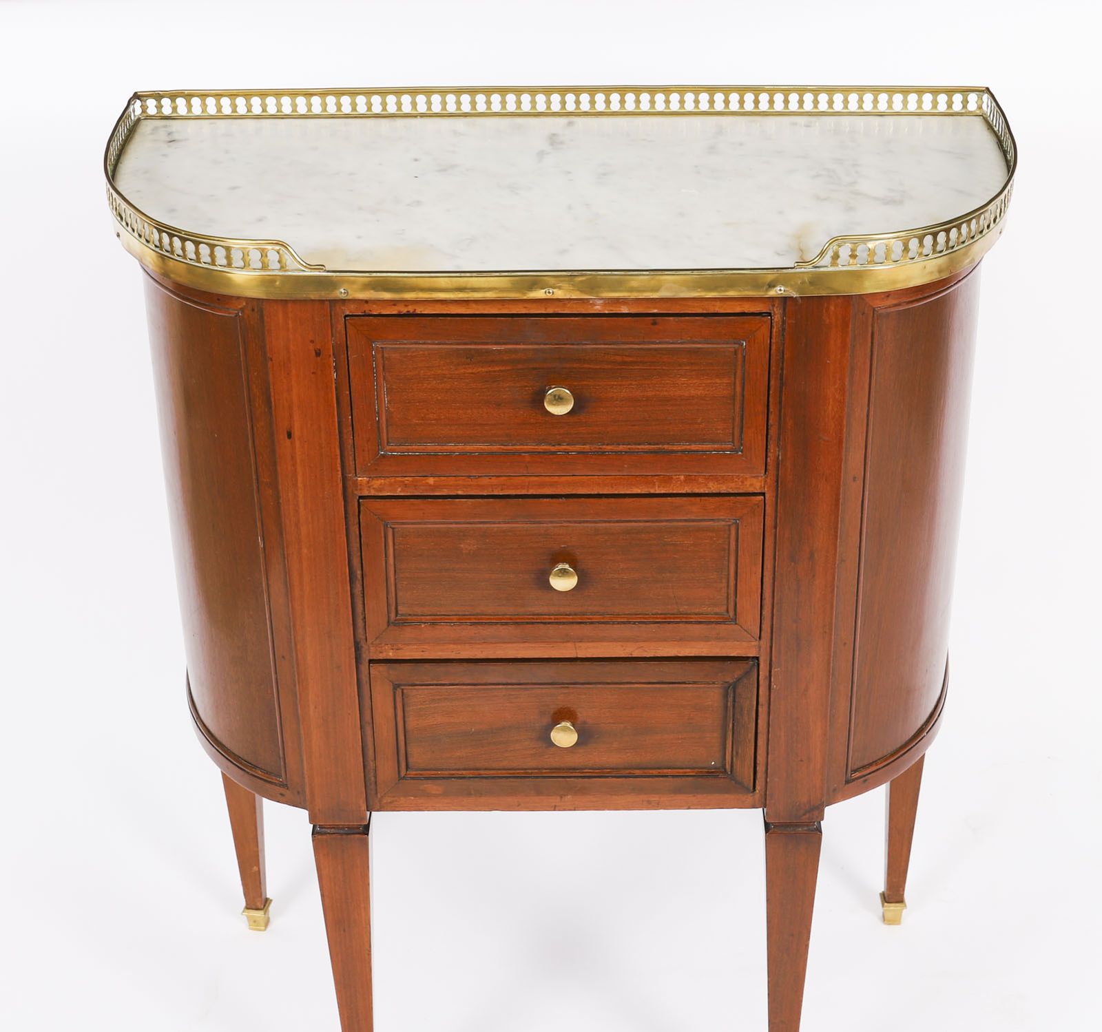 photo furniture Antique Pair French Louis XVI Revival Bedside Chests 19th C