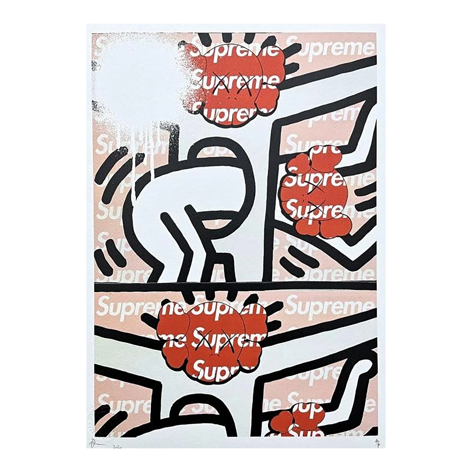 Death Nyc   Haring With Supreme   Limited Edition With Certificate