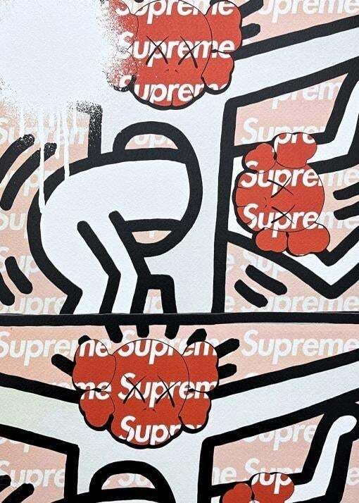 Death Nyc   Haring With Supreme   Limited Edition With Certificate photo Art