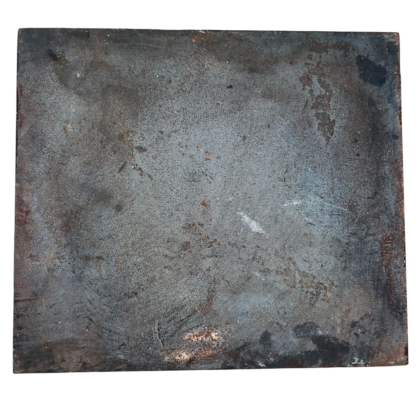 1950.0 Modernist Cast Iron Fireplace Backplate, Owl Design, Signed Lucas By The Stern Foundry photo