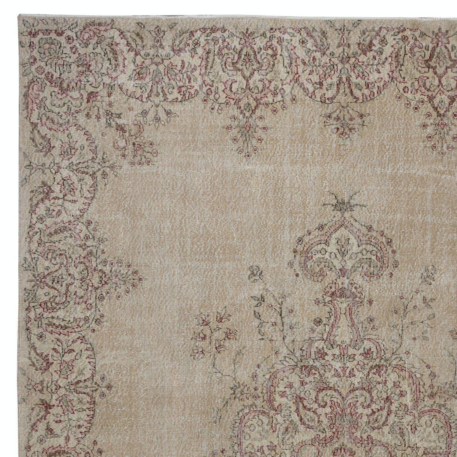 9.7x13.5 Ft Vintage Wool Area Rug, Handmade Farmhouse Decor Turkish Carpet photo vinterior