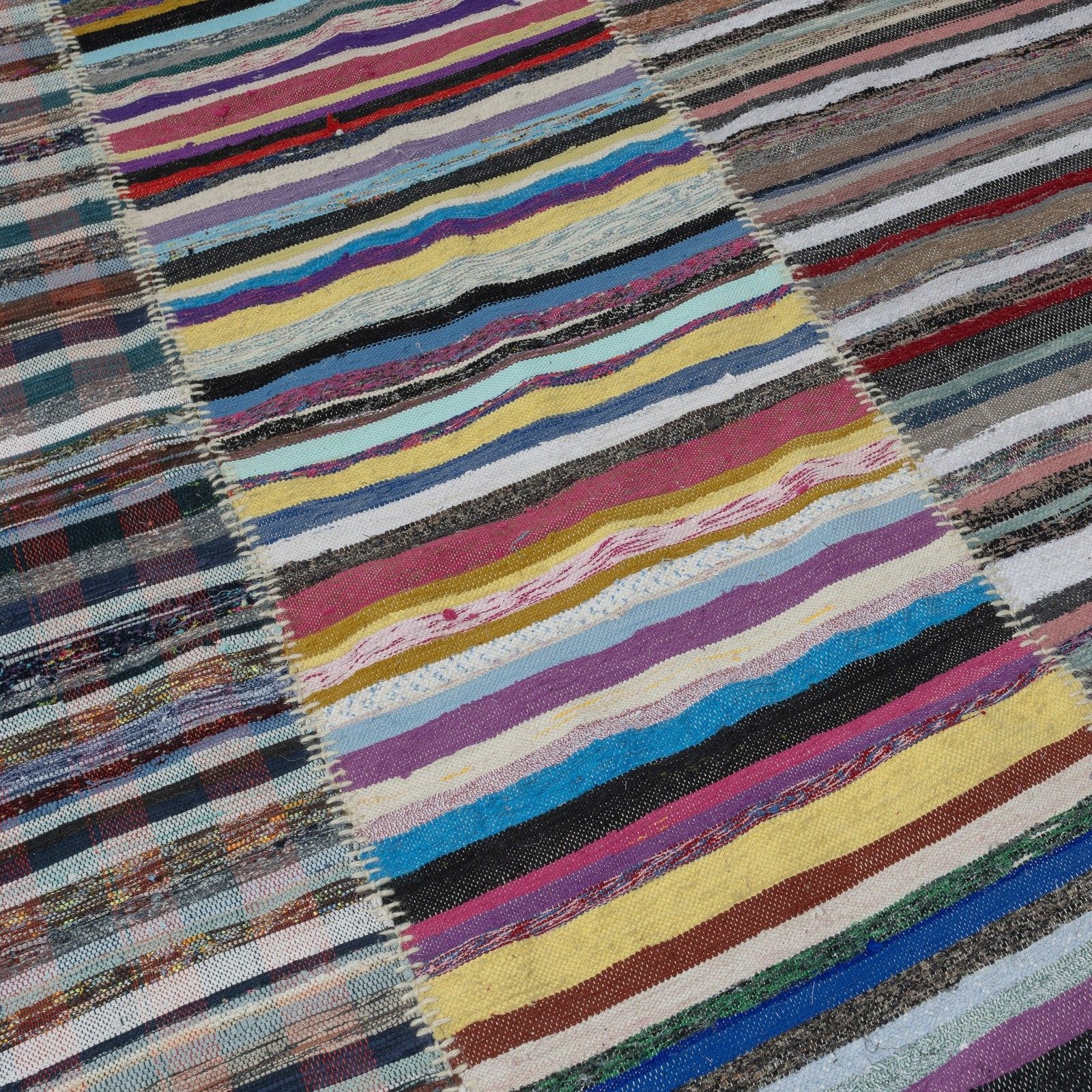 12.7x19.6 Ft Vintage Oversize Kilim, Adjustable Cotton Rag Rug, Handwoven Carpet photo buy