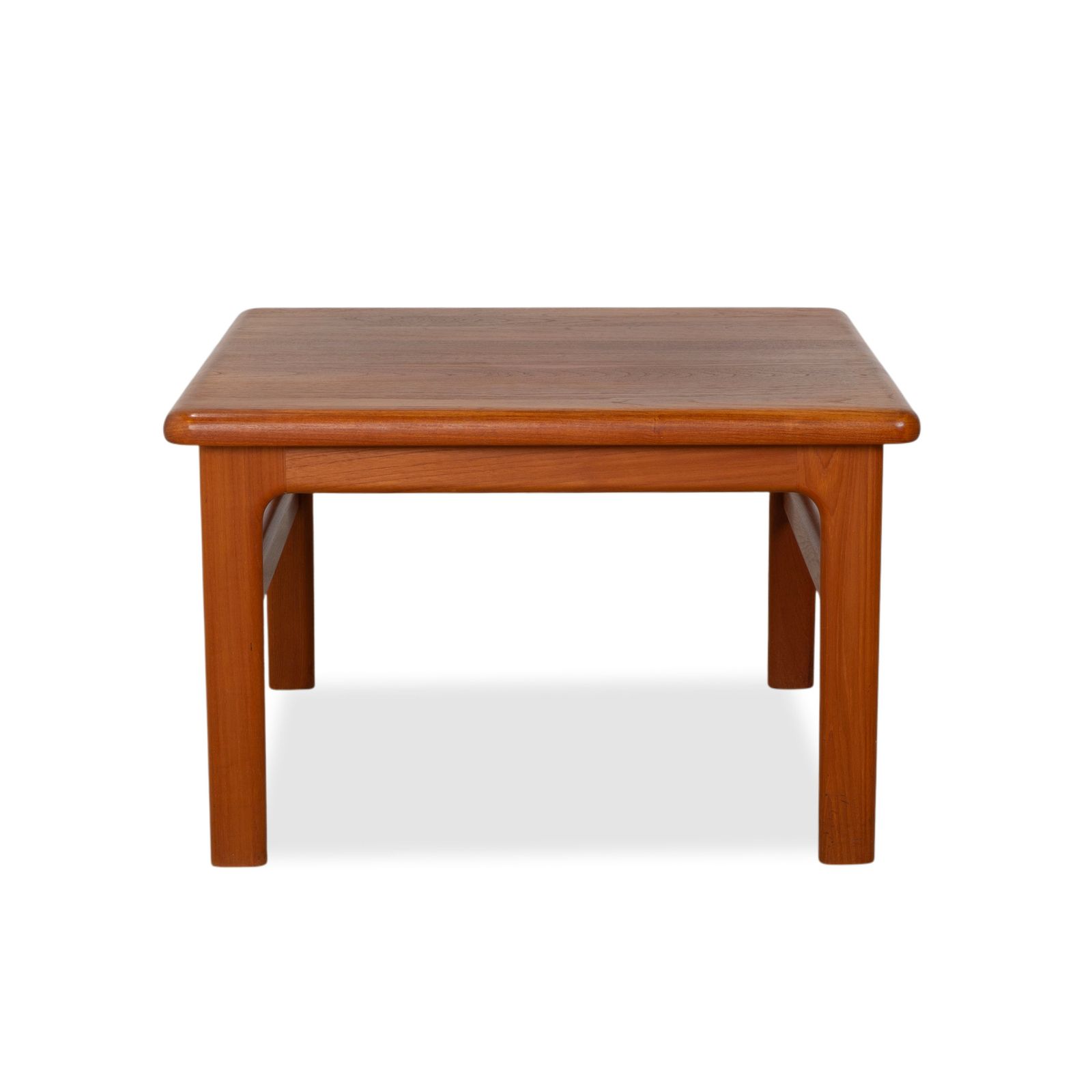 photo for sale Table basse mid-century en bois, teck brun vintage