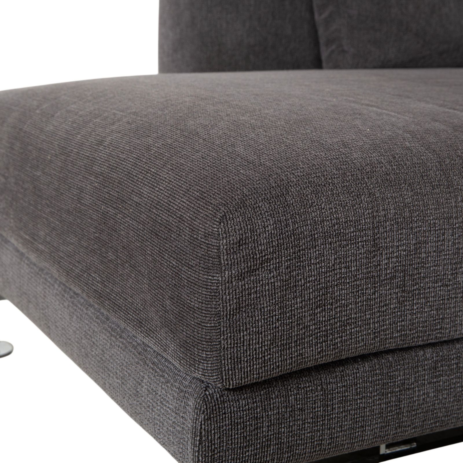photo furniture Canapé d'angle Brühl Moule en tissu gris, fonction manuelle