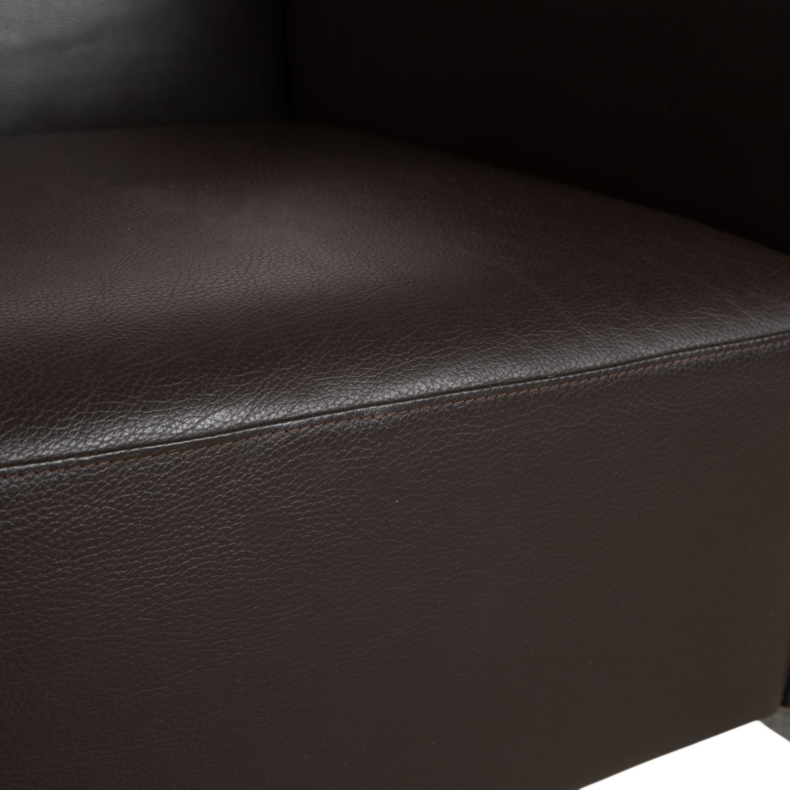 Fauteuil Brühl Serge en cuir, marron photo for sale