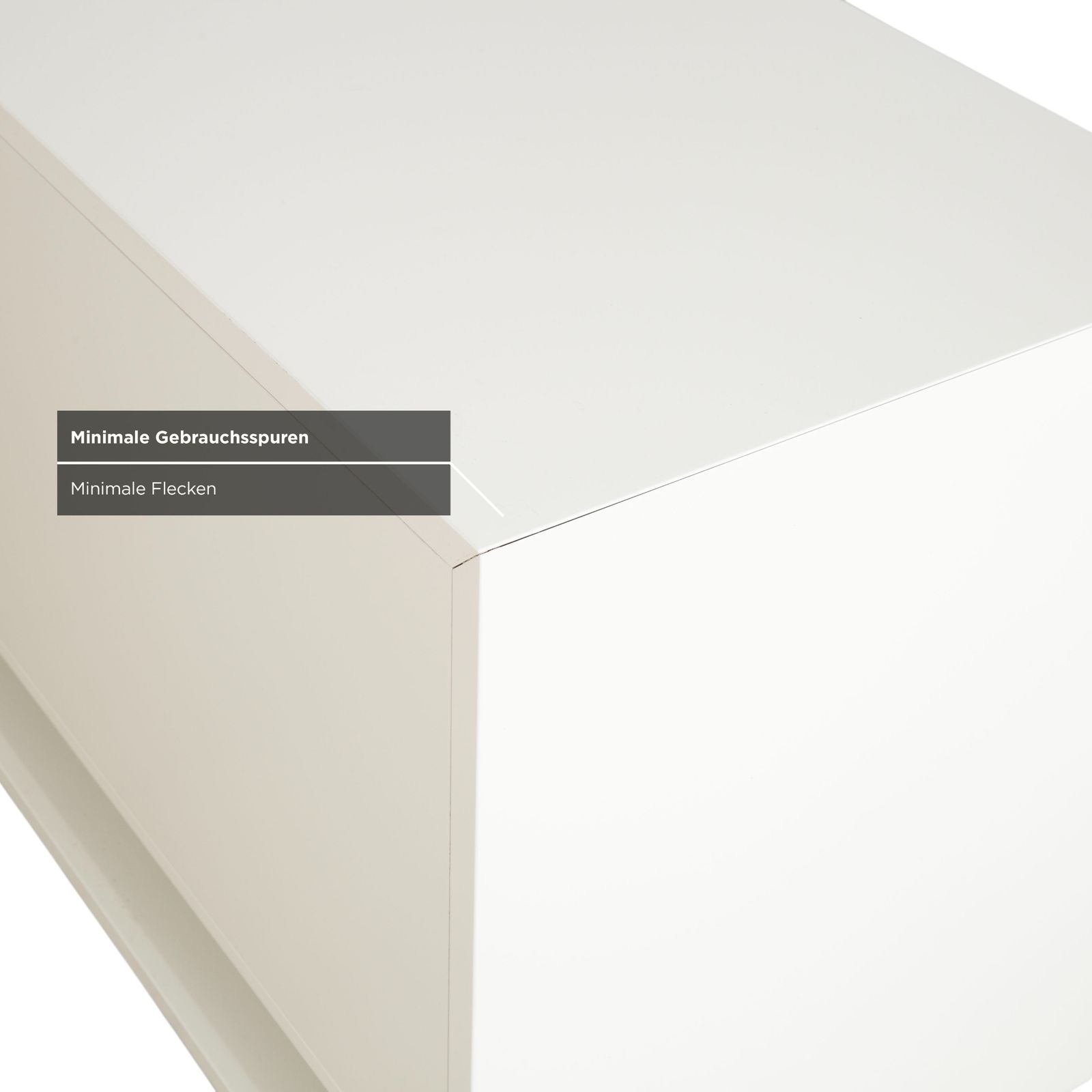 photo furniture Bonaldo Sunrise Houten Dressoir, Crèmewit, Met Elektrische Indirecte Verlichting