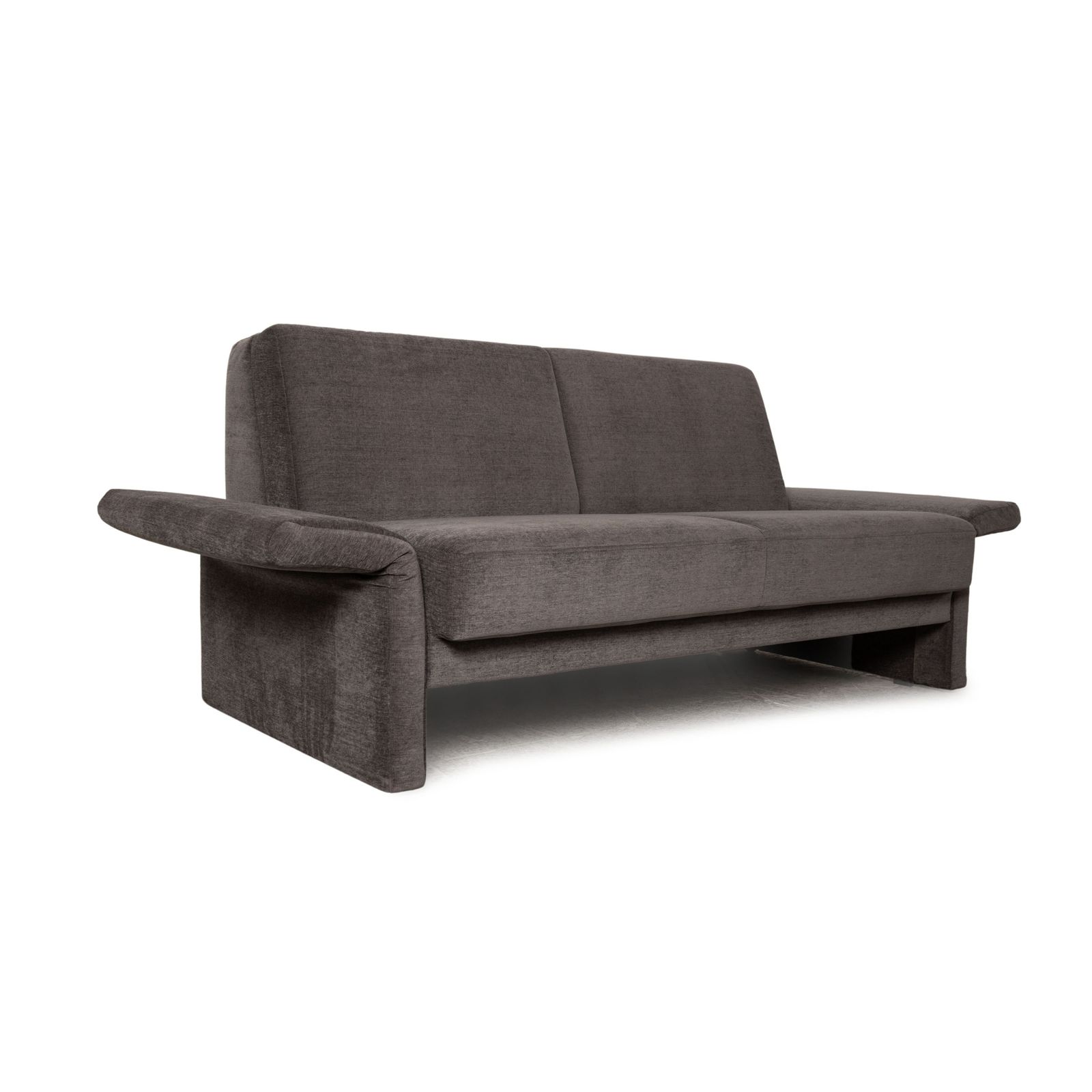 Canapé Brühl Cara en tissu gris 2 places avec fonction couchage photo vintage