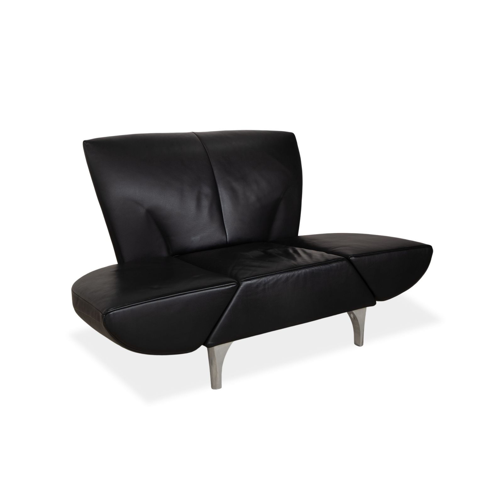 Fauteuil Jori JR-8400 en cuir noir, fonction manuelle photo for sale