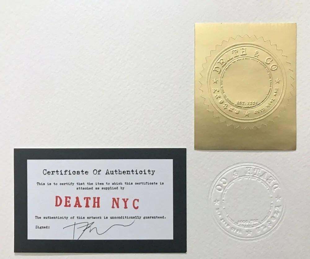 Death Nyc   Audrey Hepburn With Kusama Pumpkin   Limited Edition With Certificate photo 331.0