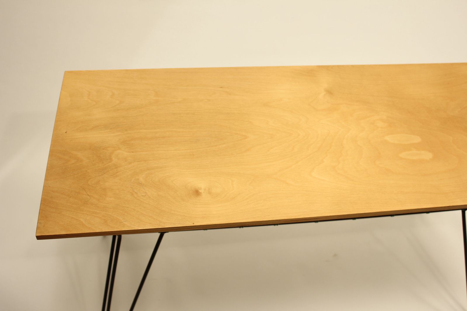 Big Wooden And Metal Coffee Table photo furniture