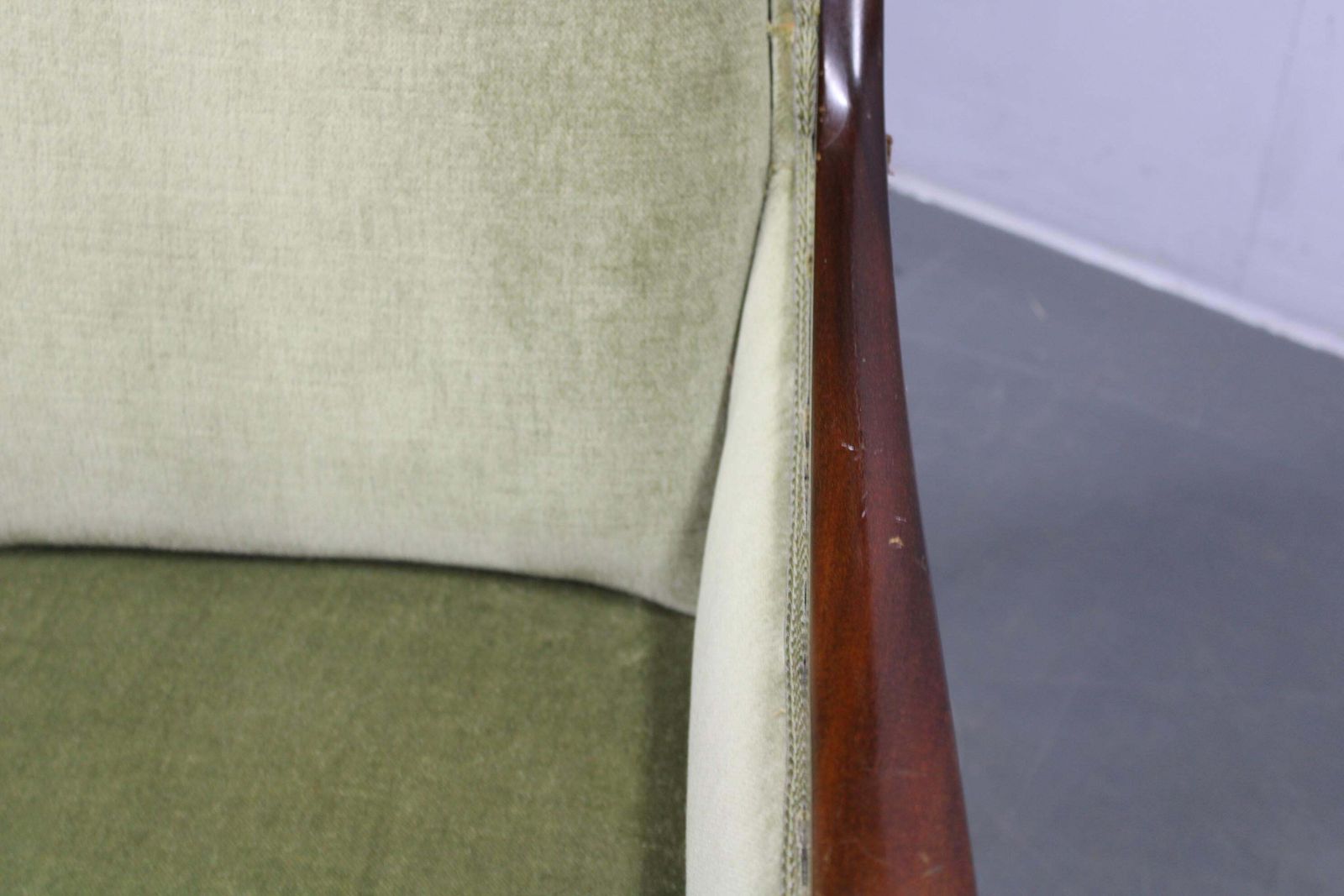4908.0 Danish Mid Century Wingback Armchair By Frits Henningsen, 1950s photo