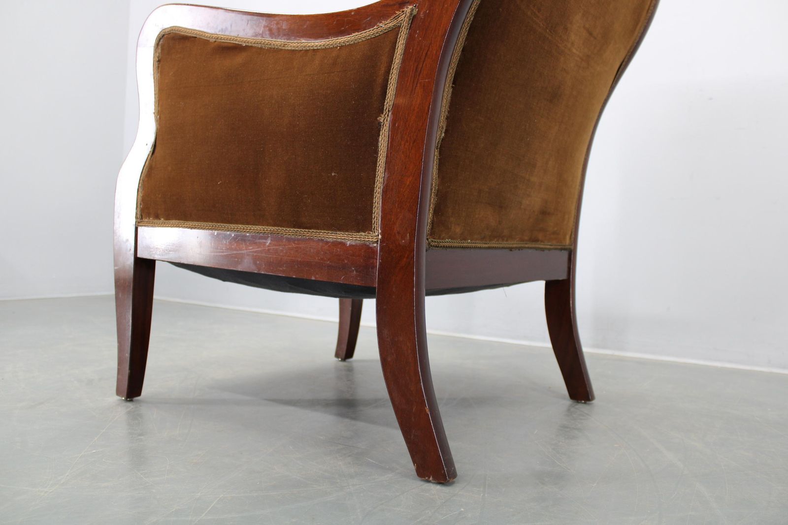 photo vinterior Danish Mid Century Wingback Armchair By Frits Henningsen, 1950s