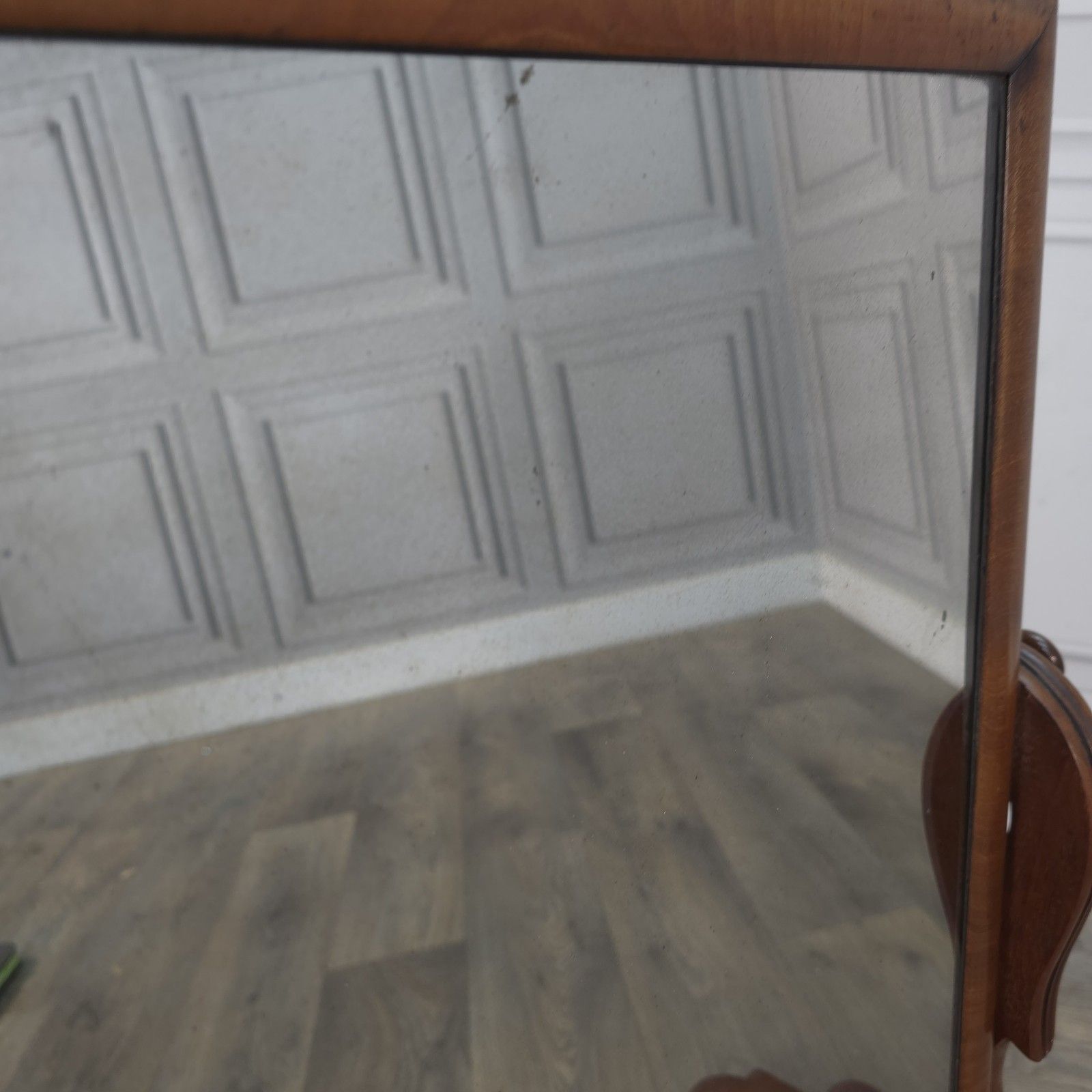 Antique Dressing Table Mirror & Drawers Victorian Flame Mahogany Bedroom Loo photo vinterior