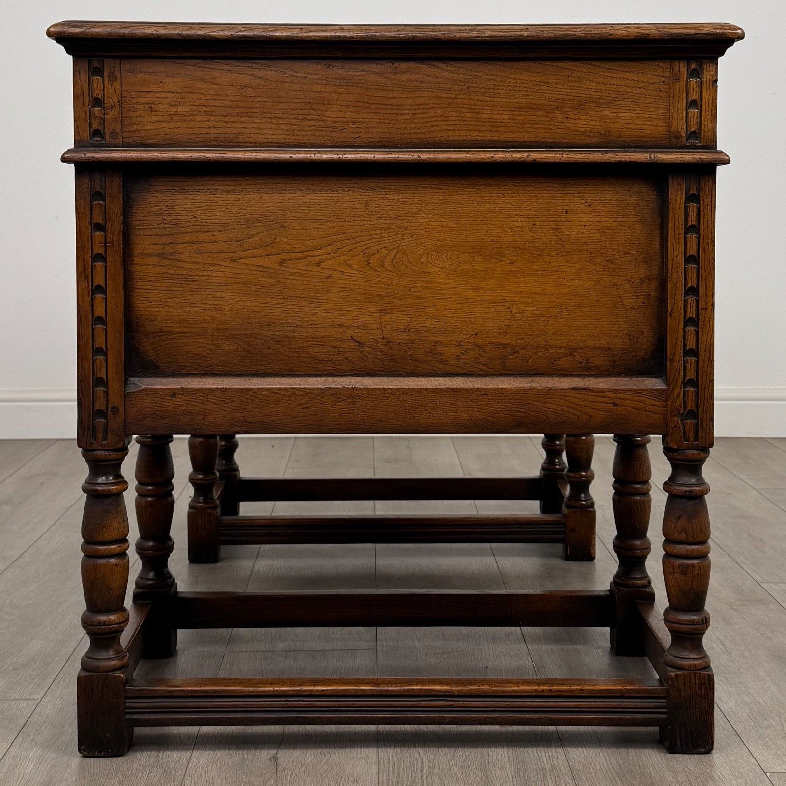 Antique 20th Century Fine Quality Jacobean Revival Desk In Oak photo buy
