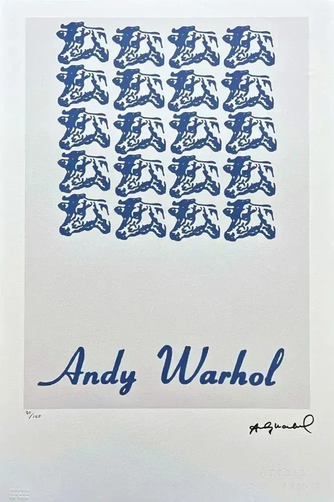 After Andy Warhol, 20x Cow , 1980s, Lithograph
