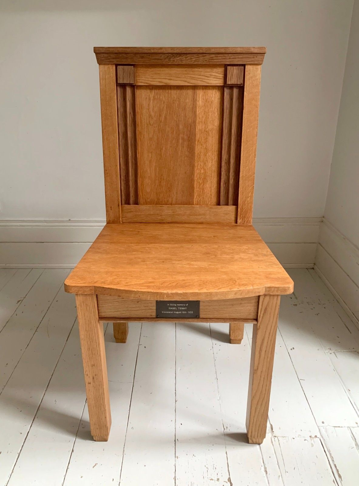 Furniture Pair Of Solid English Oak Hall Chairs Art Deco / Church / Altar Chair photo