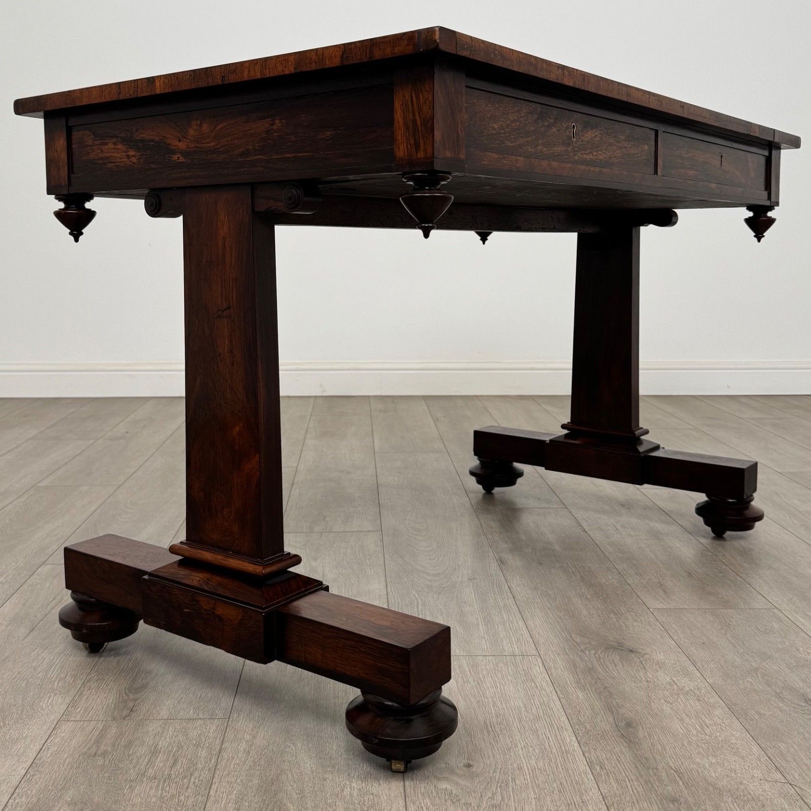 Antique 19th Century Freestanding Rosewood Writing Table photo Furniture